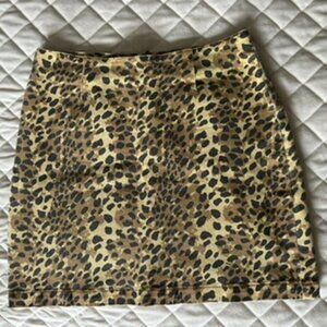 Cheetah Print Skirt